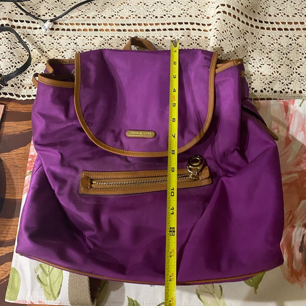 Purple Michael Kors backpack